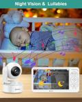 Blemil 6" Baby Monitor with Dual Cameras