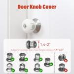 EUDEMON 4 Pack Baby Safety Door Knob Covers