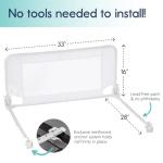 hiccapop Convertible Crib Bed Rail for Toddlers | Crib Rail Guard, Toddler Bed Rail for Crib