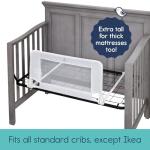 hiccapop Convertible Crib Bed Rail for Toddlers | Crib Rail Guard, Toddler Bed Rail for Crib