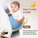 Baby Sling Carrier, Toddler Carrier, 2025 New Baby Carrier Newborn to Toddler, Portable Lightweight Non-Slip Hip Seat Carrier 10-30lbs(Black)