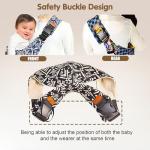 Baby Sling Carrier, Toddler Carrier, 2025 New Baby Carrier Newborn to Toddler, Portable Lightweight Non-Slip Hip Seat Carrier 10-30lbs(Black)