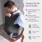 Boppy ComfyFit Adjustable Baby Carrier - Heathered Gray