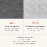 Ergobaby Embrace Soft Grey Baby Wrap Carrier