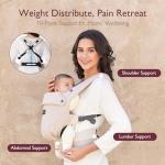 Momcozy Ergonomic Baby Carrier for Hands-Free Comfort