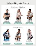 6-in-1 Safety Baby Carrier for Newborns to Toddlers