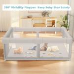 Baby Playpen with Gate for Infants and Toddlers