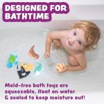Marine Mold-Free Bath Toys, 6 Pack Set