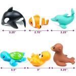 Marine Mold-Free Bath Toys, 6 Pack Set
