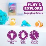 Marine Mold-Free Bath Toys, 6 Pack Set
