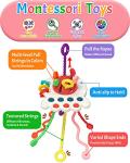 Yetonamr Silicone Pull String Teething Toy for Babies