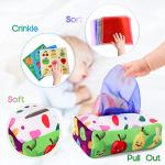 YOGINGO Soft Crinkle Tissue Box Toy for Babies