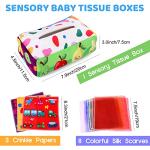 YOGINGO Soft Crinkle Tissue Box Toy for Babies
