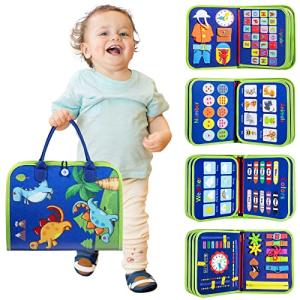 Winblo Montessori Busy Board for Toddler Boys