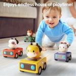 Press and Go Baby Animal Racing Car Toys