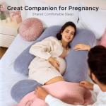 Momcozy U-Shaped Pregnancy Pillow for Comfort