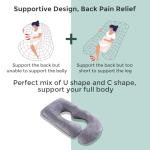 Momcozy U-Shaped Pregnancy Pillow for Comfort