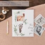 Modern Minimalist Baby Memory Book - Milestone Keepsake
