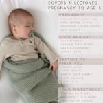 Modern Minimalist Baby Memory Book - Milestone Keepsake