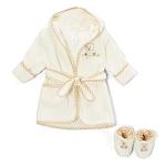 Spasilk Cotton Hooded Terry Bathrobe for Babies