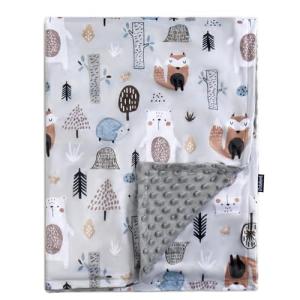 Soft Unisex Baby Blanket with Fox Design, 30x40inch
