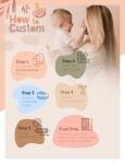 Custom Organic Cotton Baby Blanket with Name