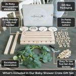 Customizable Wooden Baby Shower Crate and Basket