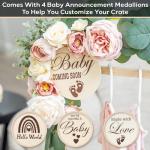 Customizable Wooden Baby Shower Crate and Basket