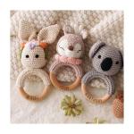 Personalized Wooden Baby Rattle with Name