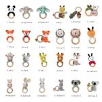 Personalized Wooden Baby Rattle with Name