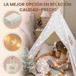 Tiny Land Cotton Teepee Tent with Lights