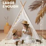 Tiny Land Cotton Teepee Tent with Lights