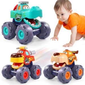 OCATO Pull Back Monster Trucks for Toddlers