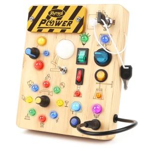 Montessori Busy Board for Toddlers with LED Light