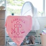 Personalized Baptism Baby Blanket Gift for Boys and Girls