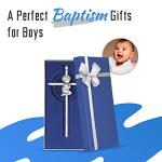 Silver Baby Wall Cross for Baptism Gifts