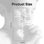 Silver Baby Wall Cross for Baptism Gifts