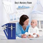 Silver Baby Wall Cross for Baptism Gifts