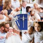 Silver Baby Wall Cross for Baptism Gifts