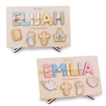 Personalized Cute Name Puzzle for Baby's Baptism