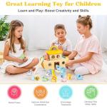 Wooden Noah's Ark Toy for Baptism Gifts