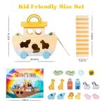 Wooden Noah's Ark Toy for Baptism Gifts