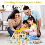 Wooden Noah's Ark Toy for Baptism Gifts