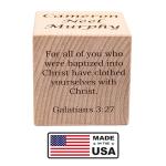 Custom Baby Baptism Wood Block - 3 Sizes Available