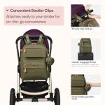 BabbleRoo Waterproof Diaper Bag Backpack - Army Green