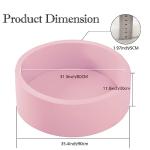 Pink Foam Ball Pit for Toddlers, 35.4