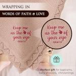 Baby Girl Blanket with Bible Verse - Soft Knit