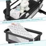 YADAQE Portable Baby Bassinet Bedside Sleeper