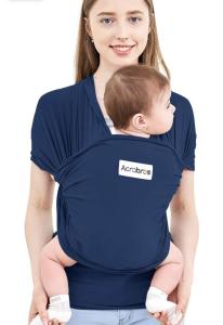 Acrabros Lightweight Hands-Free Baby Wrap Carrier