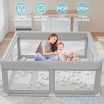 Hiaksedt 50x50 Inch Baby Playpen for Indoor/Outdoor